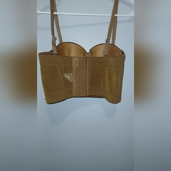 Mica's women's XXS carmel brown corset top NWT - Picture 2 of 5